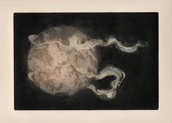 World2012, etching, aquatint, drypoint, 6 x 9 inches