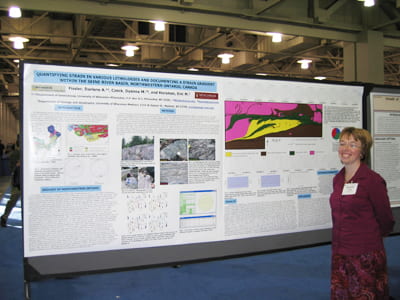 Darlene presenting her poster at GSA in Salt Lake City, UT.