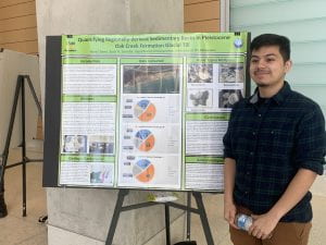 Rene Chavez presents his research at the UWM Department of Geosciences Research Symposium 2020