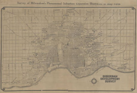 map of Milwaukee expansion in 1926