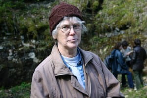 Linda Hints at Stop 6: Porkuni quarry, WOGOGOB-2004.
